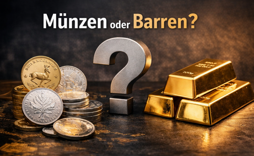 Die richtige Wahl zwischen Münzen und Barren